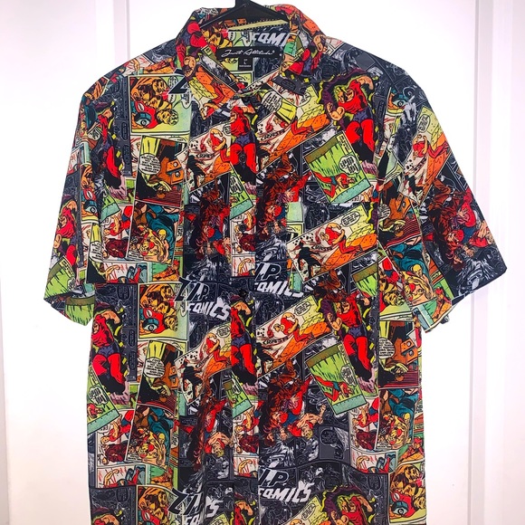 Graphic Comic Button Down - Picture 1 of 3